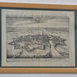 Grafika M. Merian "Miasto Elbląg" 1635 r.