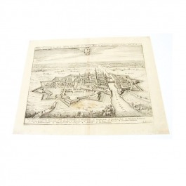 Grafika M. Merian "Miasto Elbląg" 1635 r.