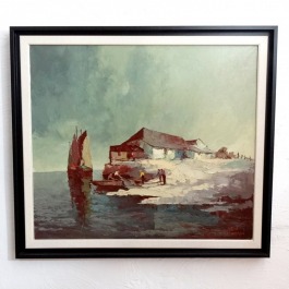 Hein Hoppmann obraz "Nadbrzeże"