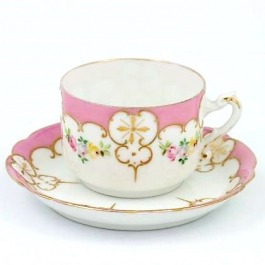 SPRZEDANA Mokka Rosenthal Model Louis XIV różowa
