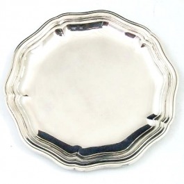 SPRZEDANA Srebrna taca Chippendale Bruckmann&Sohne