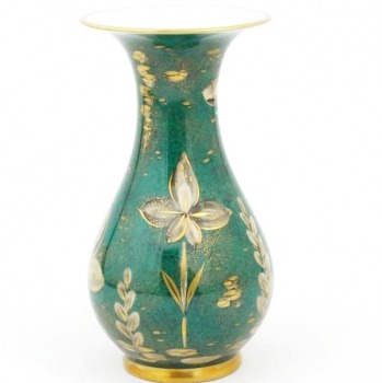 SPRZEDANY Rosenthal wazon Goldrausch zielony r. malowany