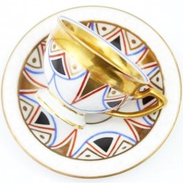 SPRZEDANA mokka Rosenthal Model Maria Art Deco złocona