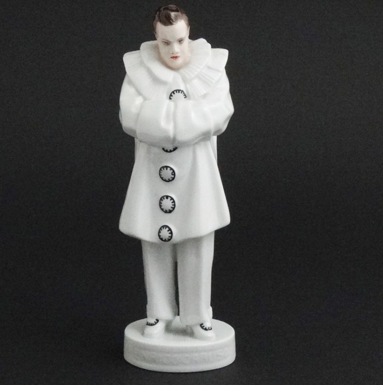 Rosenthal figurka Pierrot tenor Enrico Caruso Model 299 Ompex