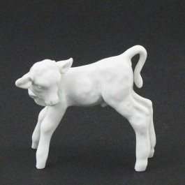 Miśnia Meissen figurka cielak cielaczek młody byk