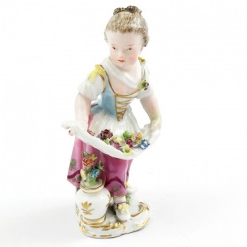 SPRZEDANA Unikat Miśnia Meissen figurka Ogrodniczki XVIII wiek