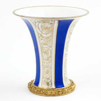 SPRZEDANY Rosenthal Maria wazon kielich błękitno złoty ART DECO