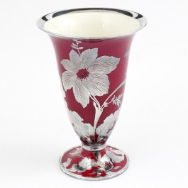 Rosenthal przepiękny wazon okuty srebrem 1934 r.