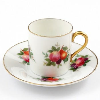 Rosenthal mokka Model 249 dekorowana owocami lata 20-te