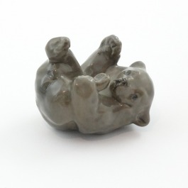 Royal Copenhagen figurka małego niedźwiadka 1923r, proj. Knud Kyhn