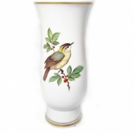 MIŚNIA wazon r. malowany z motywem ptaszka