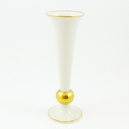 Rosenthal Duży wazon złocony, flet na kuli 1951 r.