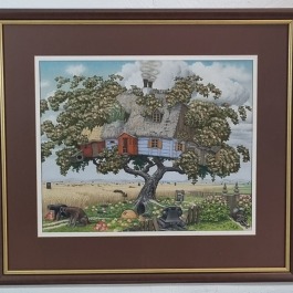 JACEK YERKA  "RAJSKA JABŁOŃ" PASTEL