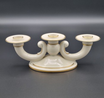 ROSENTHAL ŚWIECZNIK TRÓJRAMIENNY ZŁOCONY 1938-52