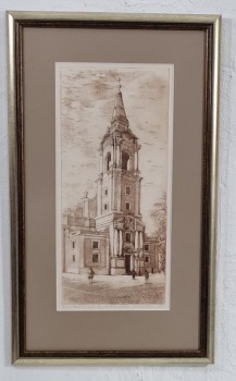 Ewa Wesołowska "TORUŃ Kościół św. Ducha " GRAFIKA