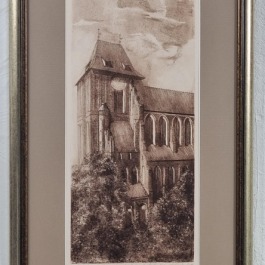 Ewa Wesołowska "TORUŃ Katedra  św. Janów" grafika