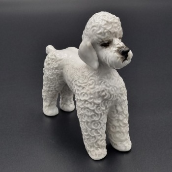 Rosenthal Fritz Heidenreich figurka stojącego pudla II połowa XX w