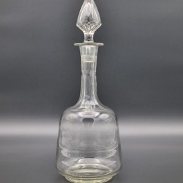 Karafka art-deco 36 cm szkło słomkowe