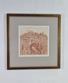 KRYSTYNA SZALEWSKA(1938-2022) Hiszpańska Madonna GRAFIKA