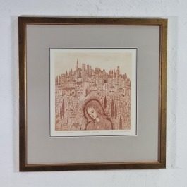 KRYSTYNA SZALEWSKA(1938-2022) Hiszpańska Madonna GRAFIKA