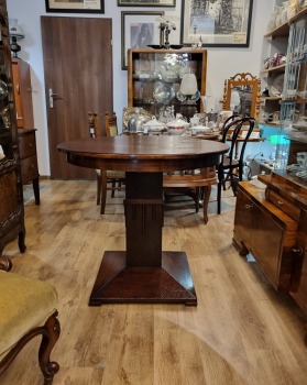 DUŻY OKRĄGŁY STÓŁ BIEDERMEIER