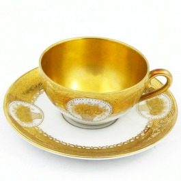 SPRZEDANA Mokka Rosenthal Model Elite złocona