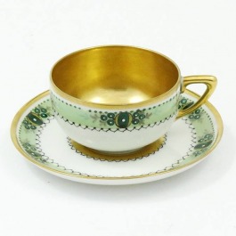 SPRZEDANA Mokka Rosenthal Model 656 Canova złocona