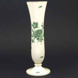 Rosenthal wazon typu flet w zielone kwiaty 1951 r.