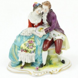 SPRZEDANA Volkstedt figurka Zakochanej Pary lata 1915-1936