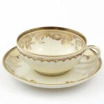 Mokka Thomas Ivory elegancka złocona