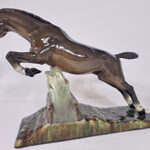 Goldscheider Wiedeń duża figura konia lata 1911-1912
