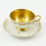Kolekcjonerska, ręcznie złocona mokka Rosenthal Else -Thomas 1939-1952 r.