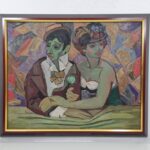 Alojzy Piotr Firlej(1911-1982)  "Que sera, sera" obraz olej na płótnie