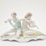 Hutschenreuther figura Muzykanci I poł. XX w. C. Werner