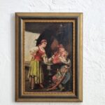 Jan Czesław Moniuszko (1853-1908) "W Karczmie" olej na desce, obraz