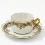 Limoges Francja mokka filiżanka złocona 1943 r.
