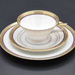 Art-deco śniadaniówka złocona Volkstedt Turyngia 1905-1931